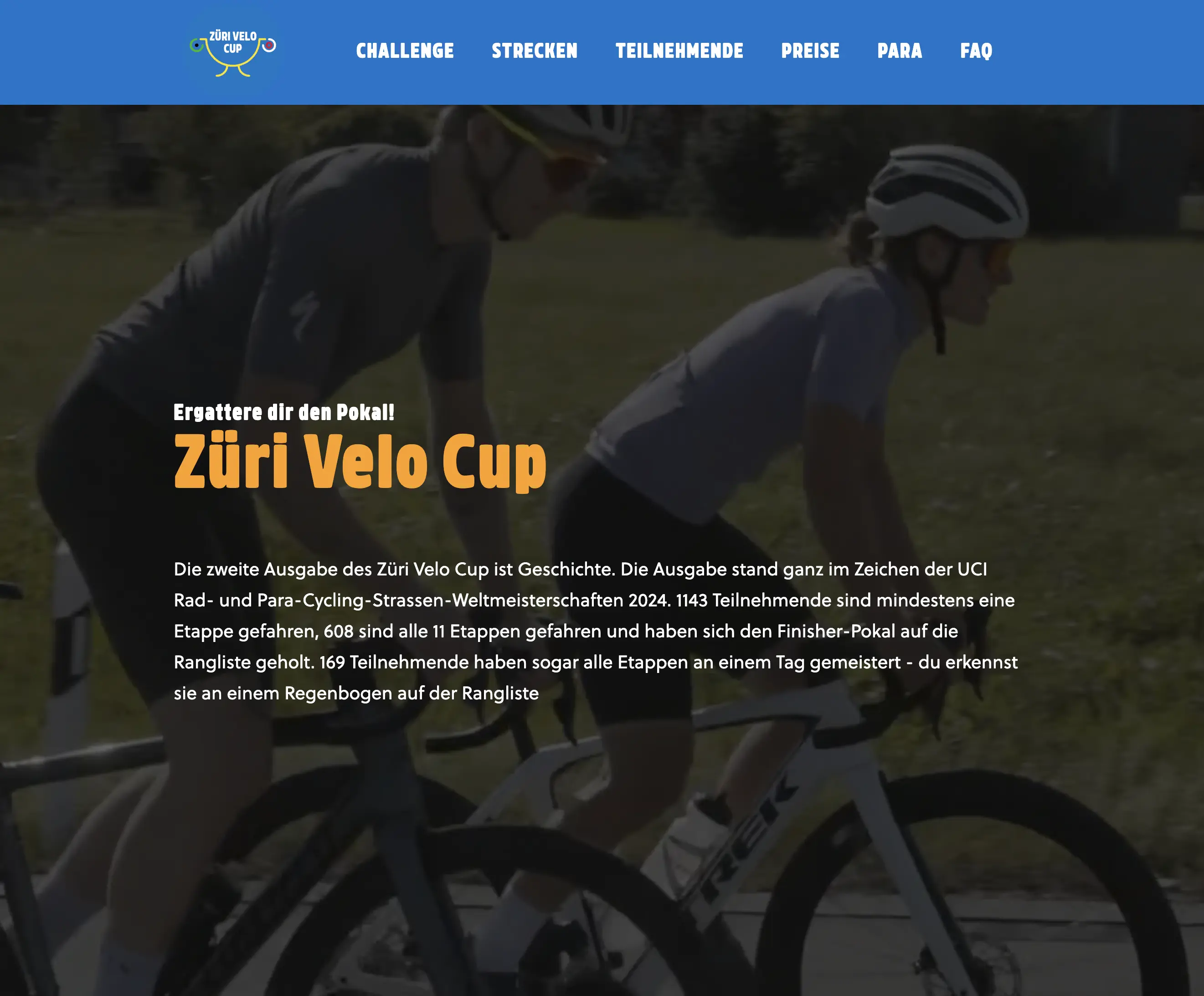 Immagine di copertina del progetto «Züri Velo Cup»